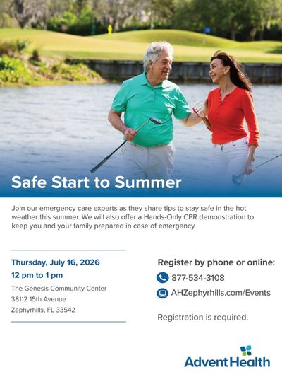 Safe Start to Summer flyer – July 16 at The Genesis Community Center